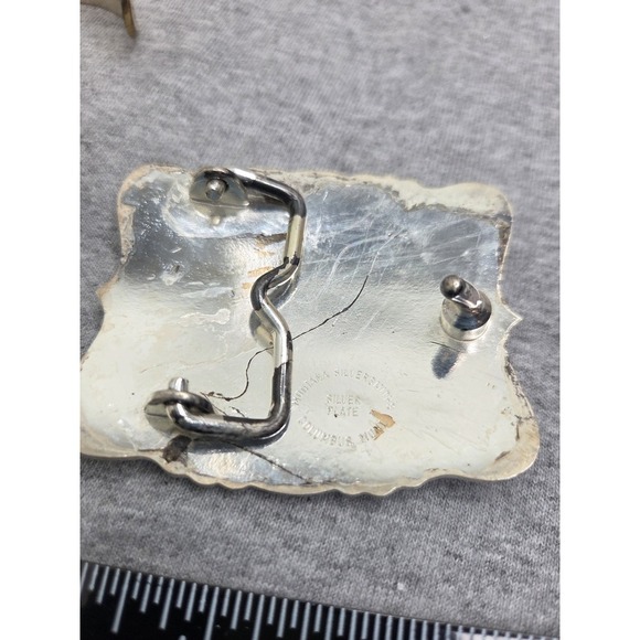Lot 2 Womens Vintage Montana Silversmiths Belt Buckle and Matching Silver Cuff main image 7